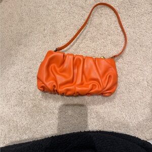 STAUD Vibrant Orange Shoulder Bag